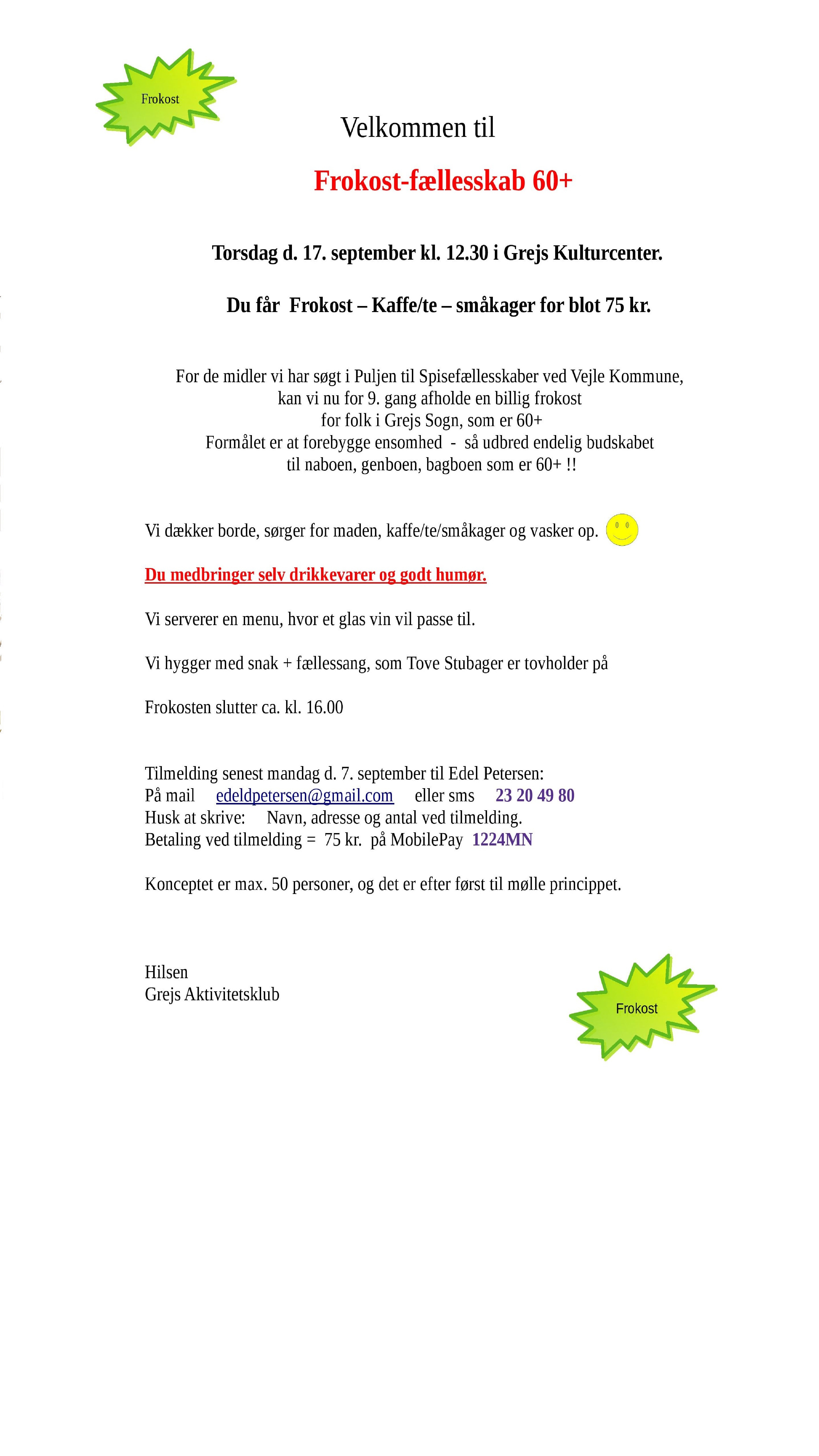 Frokost 17 9 info